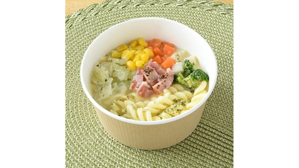 キャベツとベーコンのクリームスープ