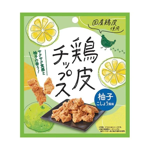 鶏皮チップス　柚子こしょう風味