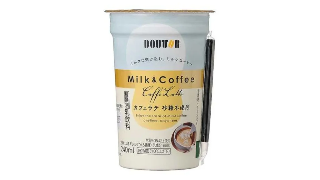 ＭＩＬＫ＆ＣＯＦＦＥＥ　カフェラテ砂糖不使用　２４０ｍｌ