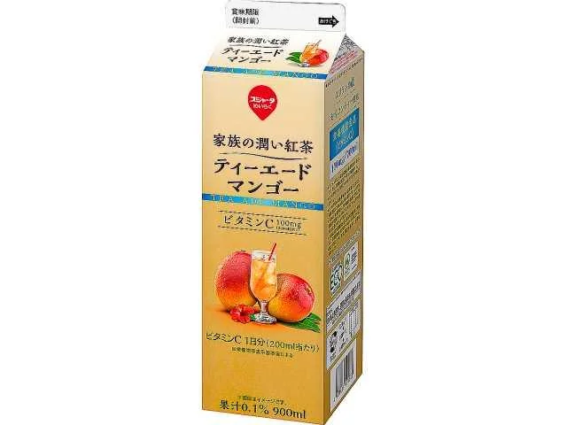 スジャータ　家族の潤い紅茶　ティーエードマンゴー　９００ｍｌ
