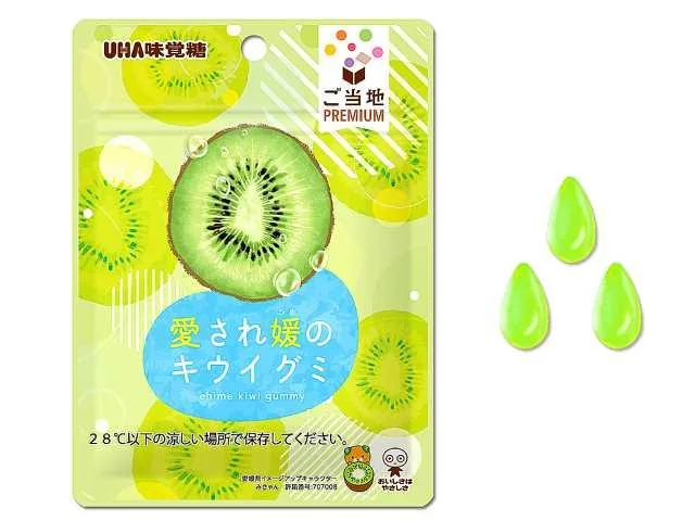 味覚糖　ご当地ＰＲＥＭＩＵＭ　愛され媛のキウイグミ