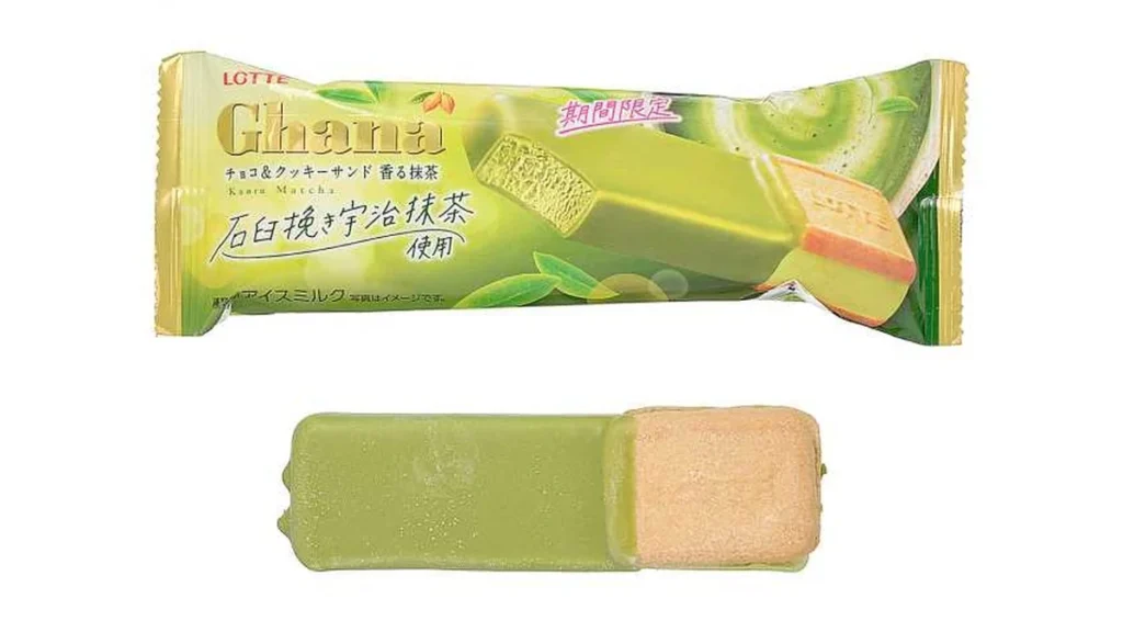 ロッテ　ガーナチョコ　クッキーサンド　抹茶
