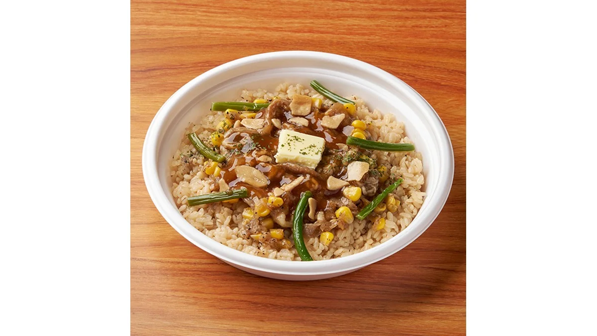 にんにくだれ牛焼肉&ガーリックライス（麦入りごはん）