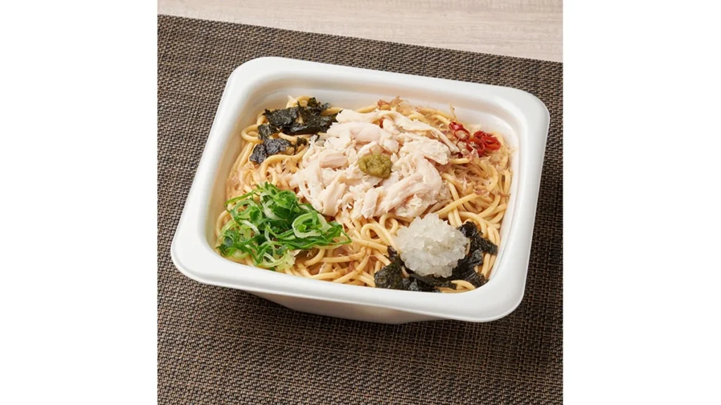 蒸し鶏のゆず胡椒ぽん酢パスタ