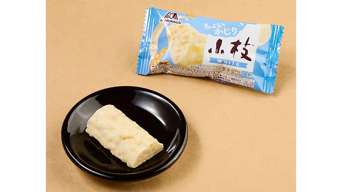 森永製菓　ちょいかじり小枝　ホワイト