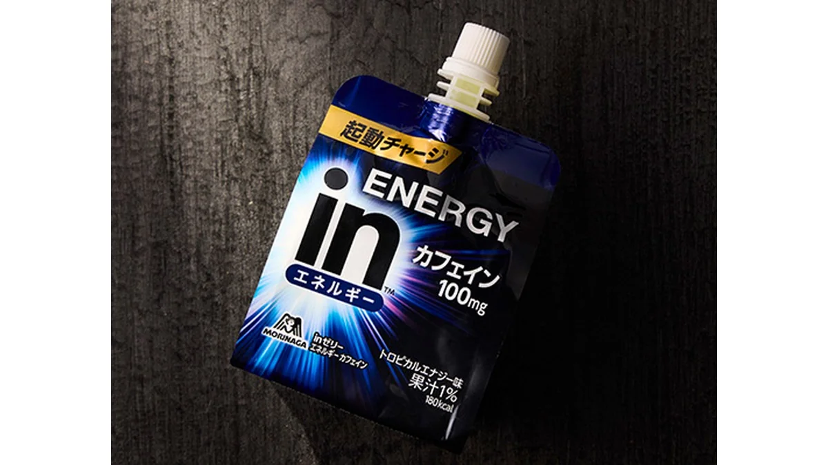 森永製菓　inゼリー　エネルギー　カフェイン100mg　トロピカルエナジー味