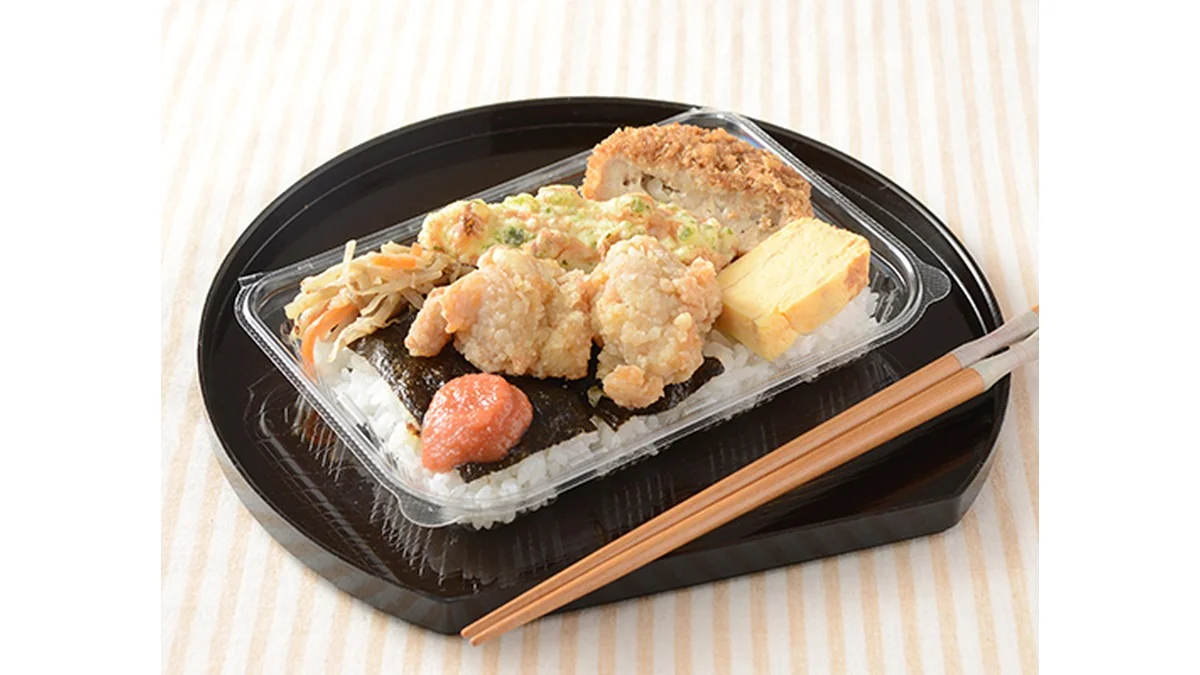 明太唐揚のり弁当