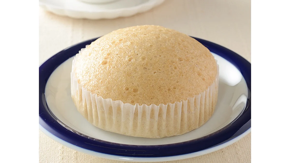 ふんわり蒸しケーキ　ミルクティー味