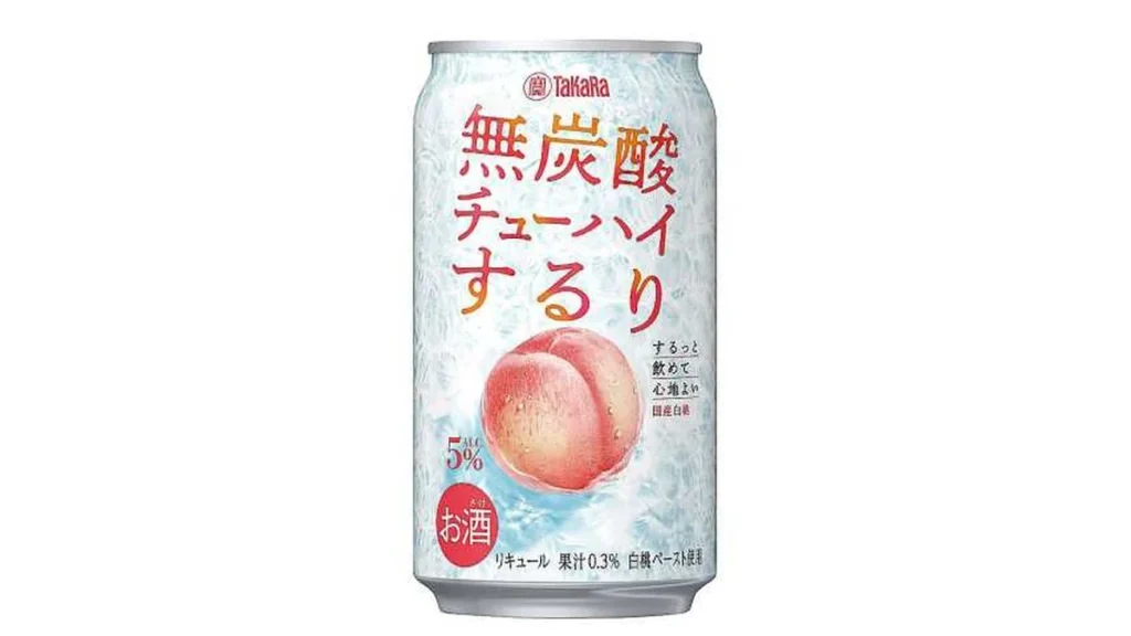 無炭酸チューハイ　　するり白桃　３５０ｍｌ