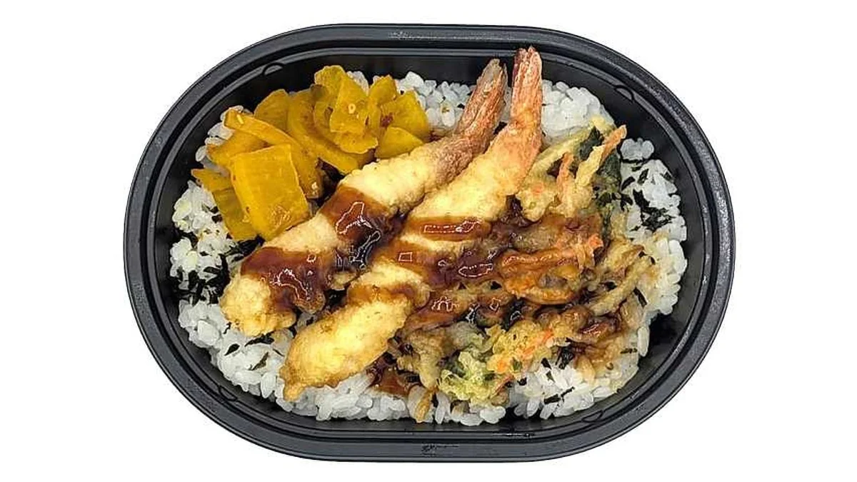 甘辛だれで食べる　海老天とかき揚げご飯