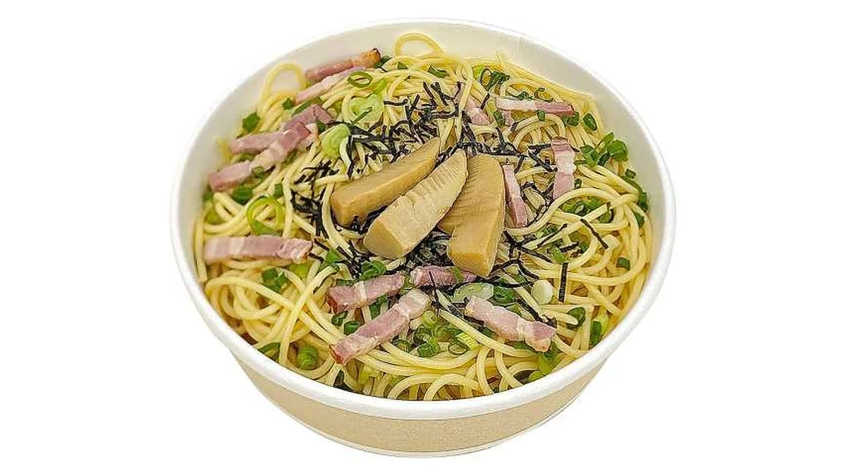 たけのことベーコンの和風パスタ