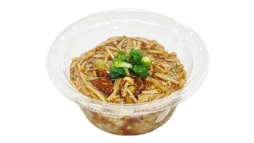 なめたけで食べる粗おろし大根