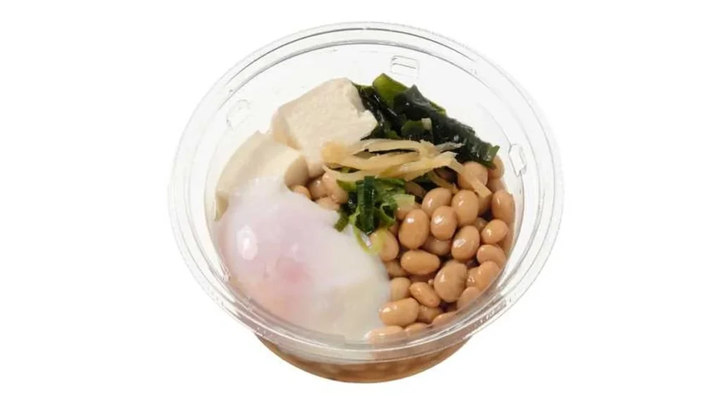 たんぱく質が摂れる　だし醤油仕立ての温玉納豆