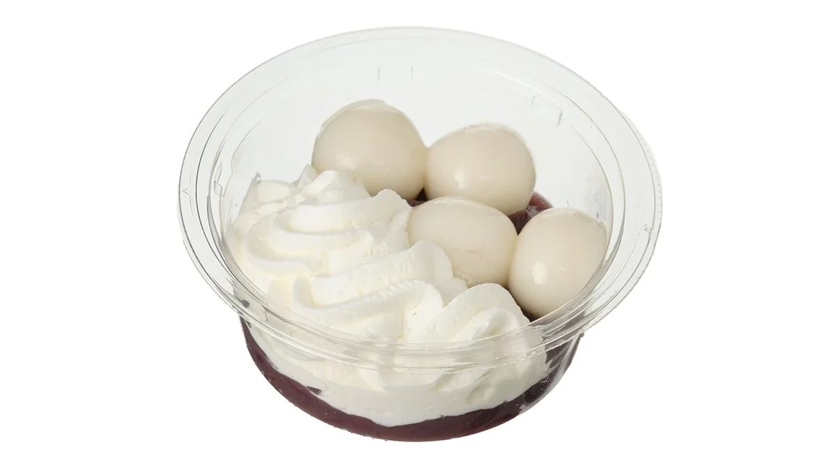 クリームたっぷり 白玉ぜんざい