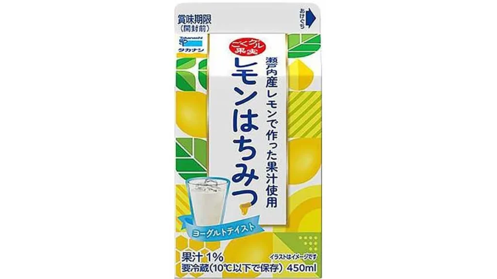 タカナシ　ごくグル果実レモンはちみつ