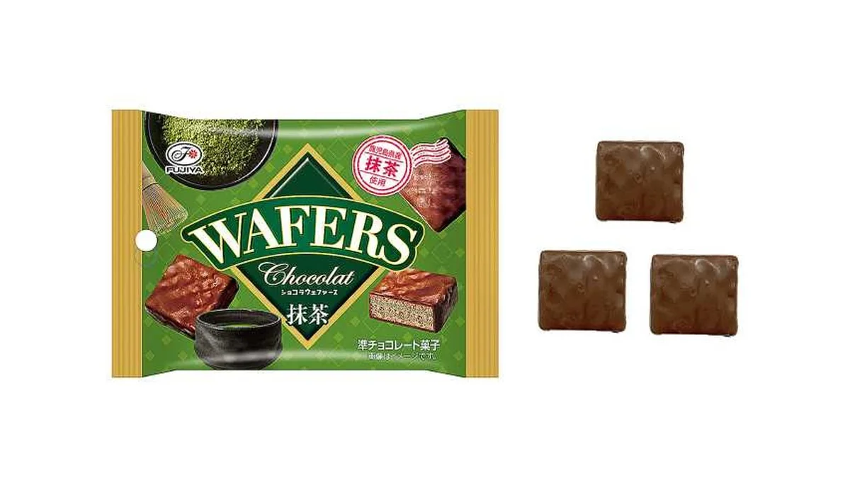 不二家　ショコラウェファース　抹茶　小袋