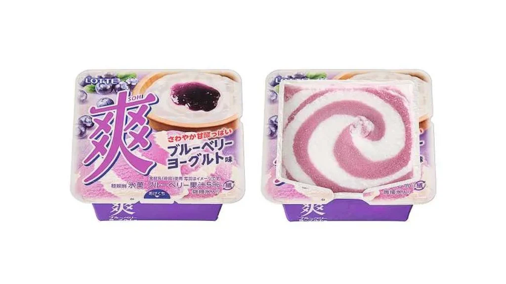 ロッテ　爽　ブルーベリーヨーグルト味