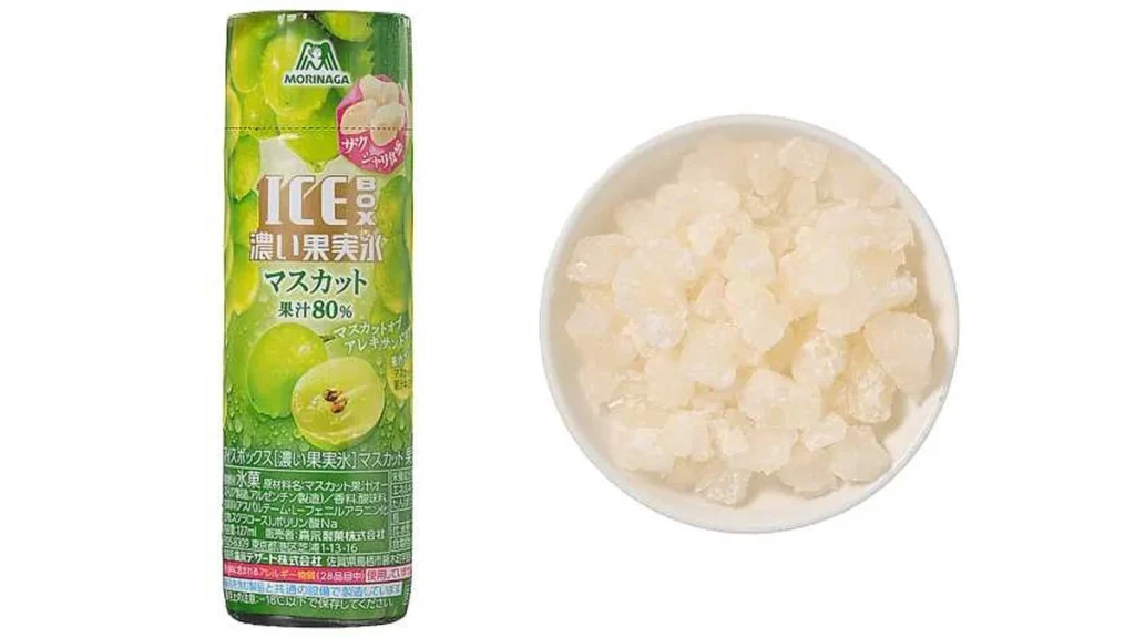 森永製菓　アイスボックス　濃い果実氷マスカット