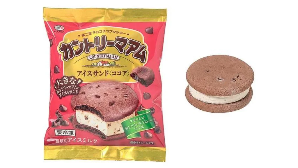 不二家　カントリーマアムアイスサンドココア