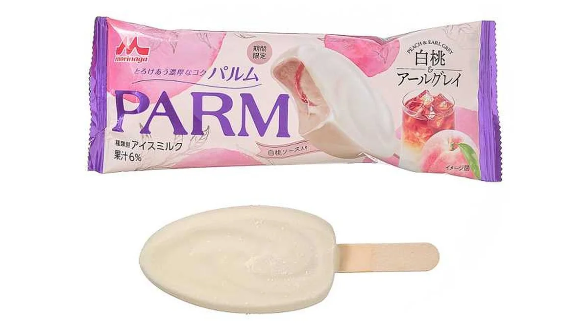 森永　パルム　白桃＆アールグレイ
