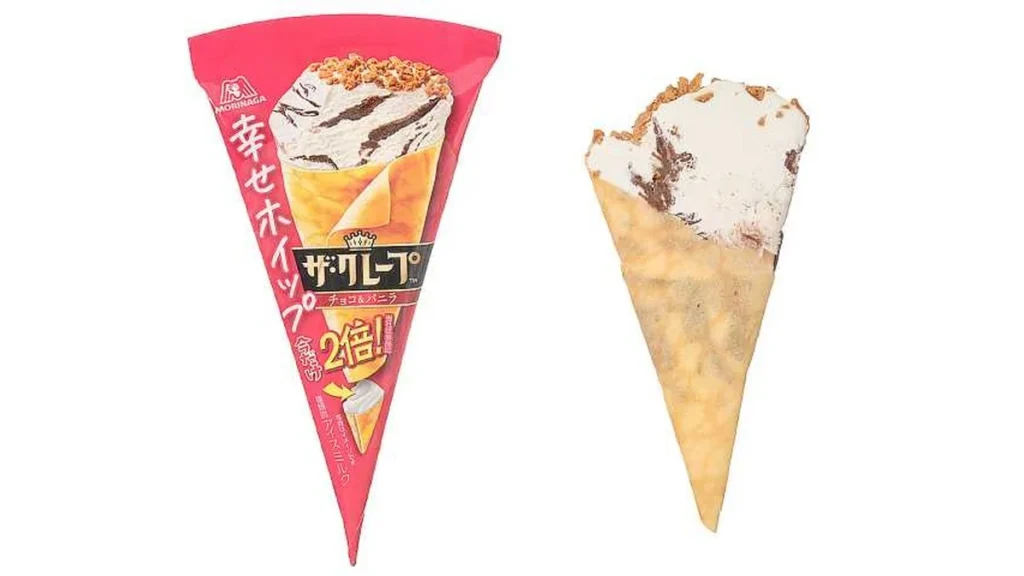 森永製菓　ザ・クレープチョコ＆バニラ