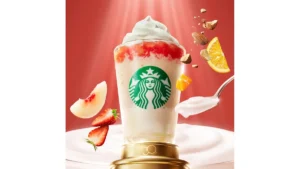 THE フラペチーノ® of フルーツーオンートップーヨーグルト with クラッシュ ナッツ