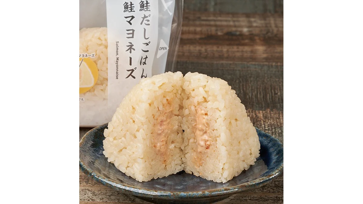 鮭だしごはん　鮭マヨネーズおむすび
