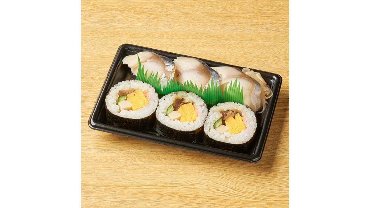 しめさば寿司と太巻セット