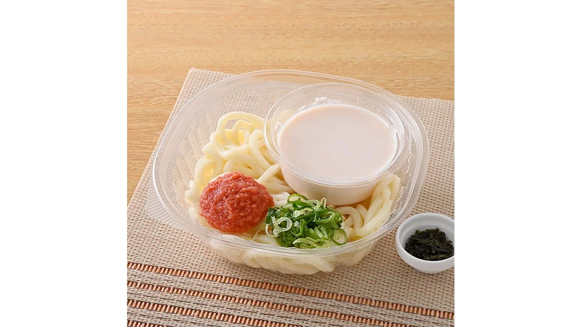 【名店監修「まぜるほど、うまい。」冷し麺】香川一福監修　冷し明太クリームうどん