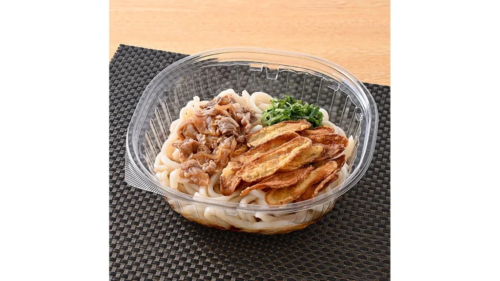 【九州】甘辛仕立ての牛肉煮　冷し肉ごぼう天うどん