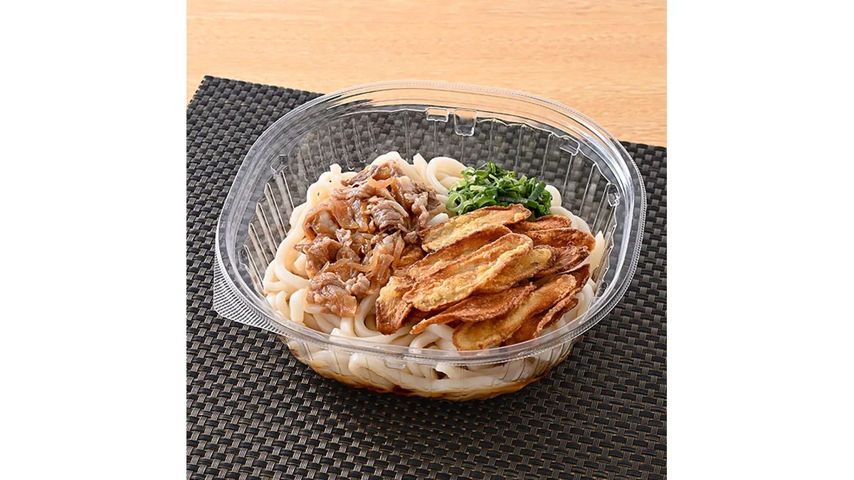 【九州】甘辛仕立ての牛肉煮　冷し肉ごぼう天うどん
