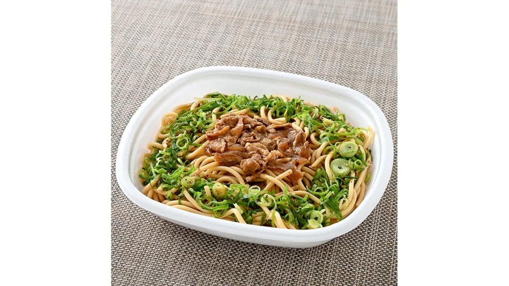 大盛　太麺！豚肉とねぎの焦がし醤油パスタ