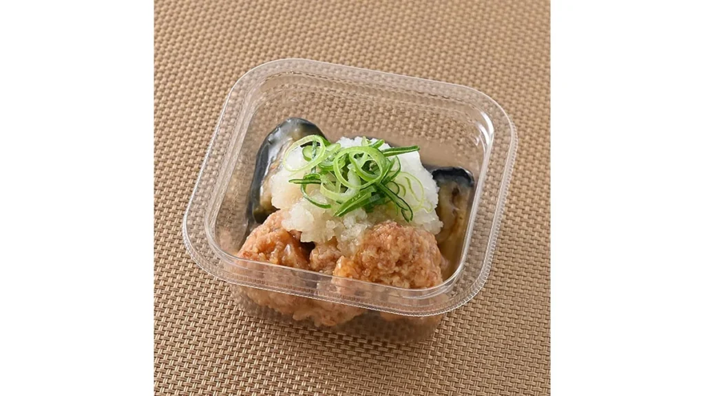 茄子と唐揚げの和風おろしかけ