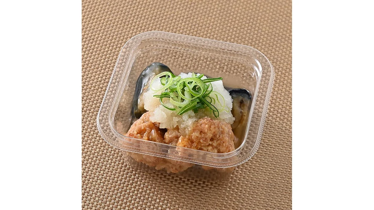 茄子と唐揚げの和風おろしかけ