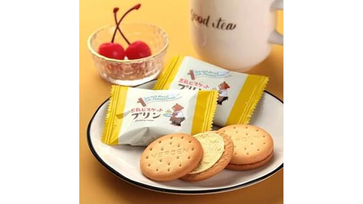 豆乳ビスケット　プリンクリーム　10p