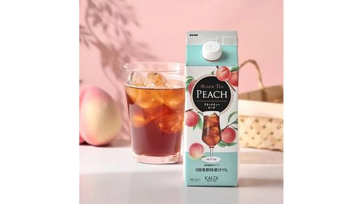 ブラックティー　ピーチ　500ml