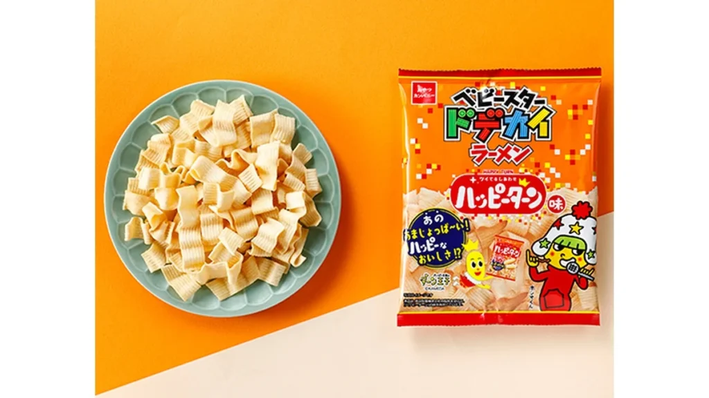 おやつカンパニー　ベビースタードデカイラーメン　ハッピーターン味