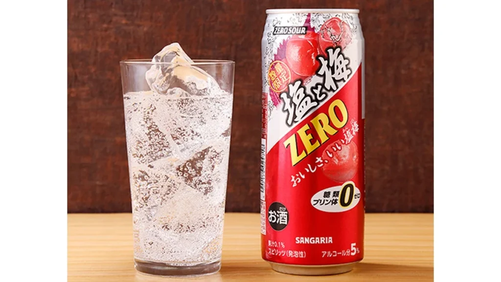 サンガリア　ゼロサワー　塩と梅　500ml