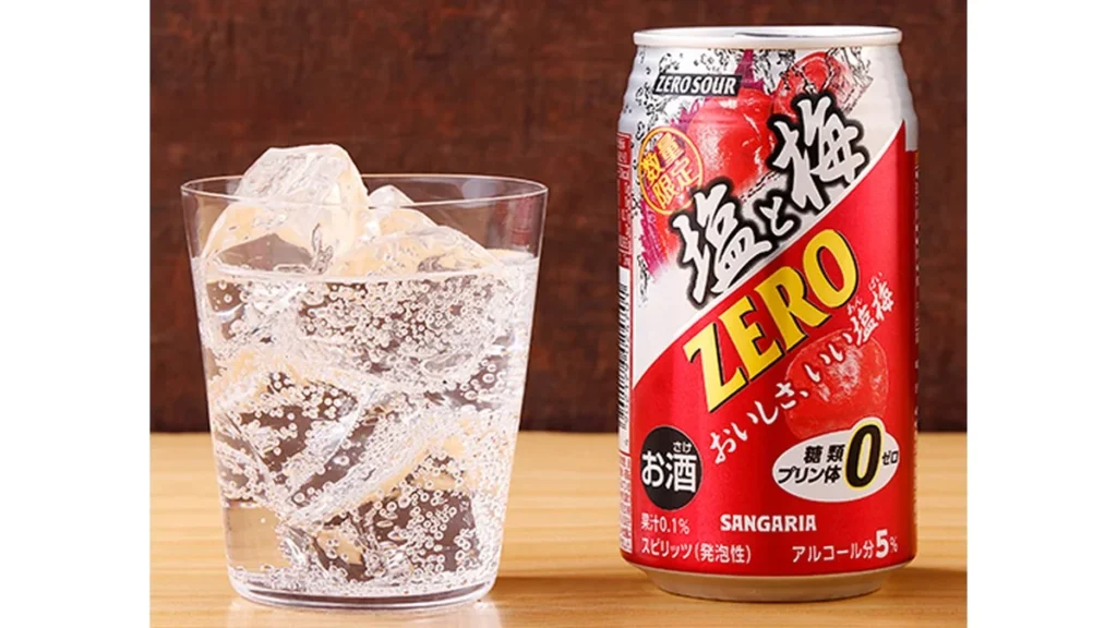 サンガリア　ゼロサワー　塩と梅　350ml