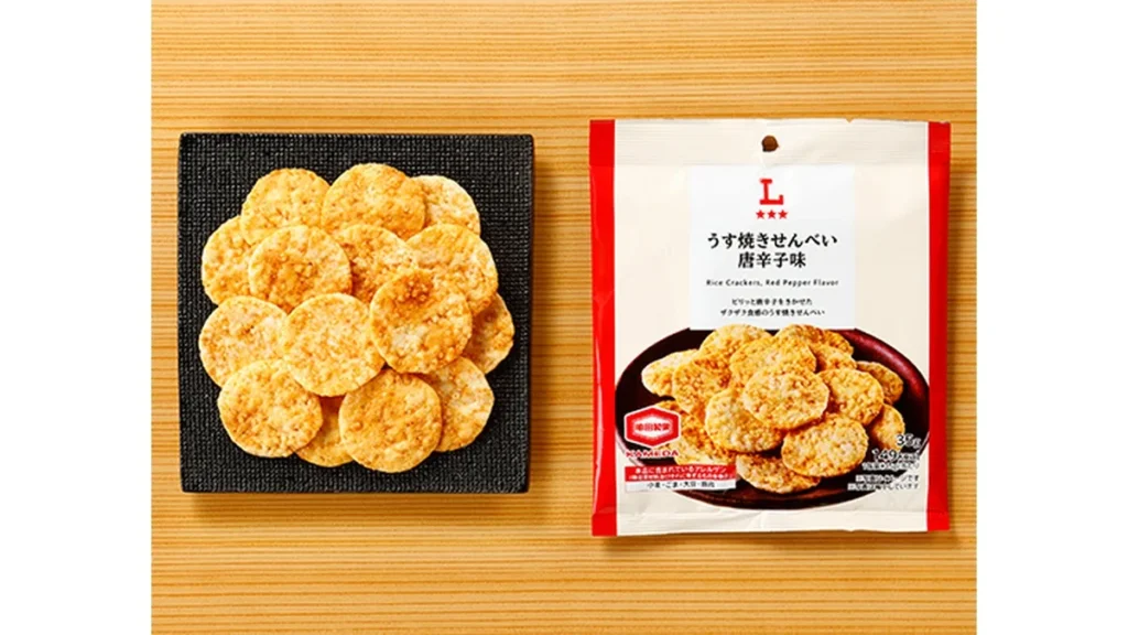うす焼きせんべい　唐辛子味