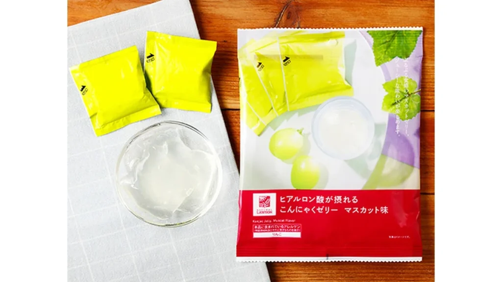 ヒアルロン酸が摂れるこんにゃくゼリー　マスカット味