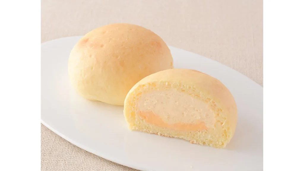 クリームたっぷり！　ふわもち冷やしクリームパン　ダブルカスタード
