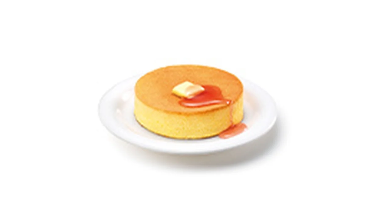 【イートイン・時間限定】ふんわりスフレパンケーキ ＜国産白桃ソース＞