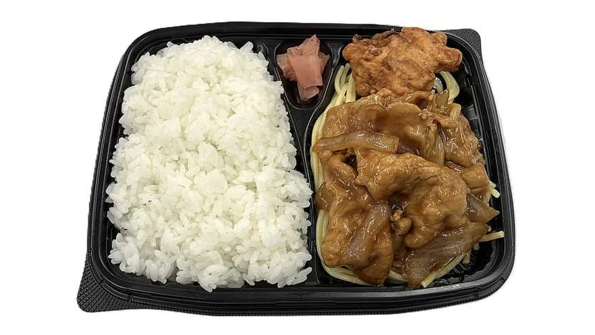 豚ロース生姜焼き＆唐揚げ弁当