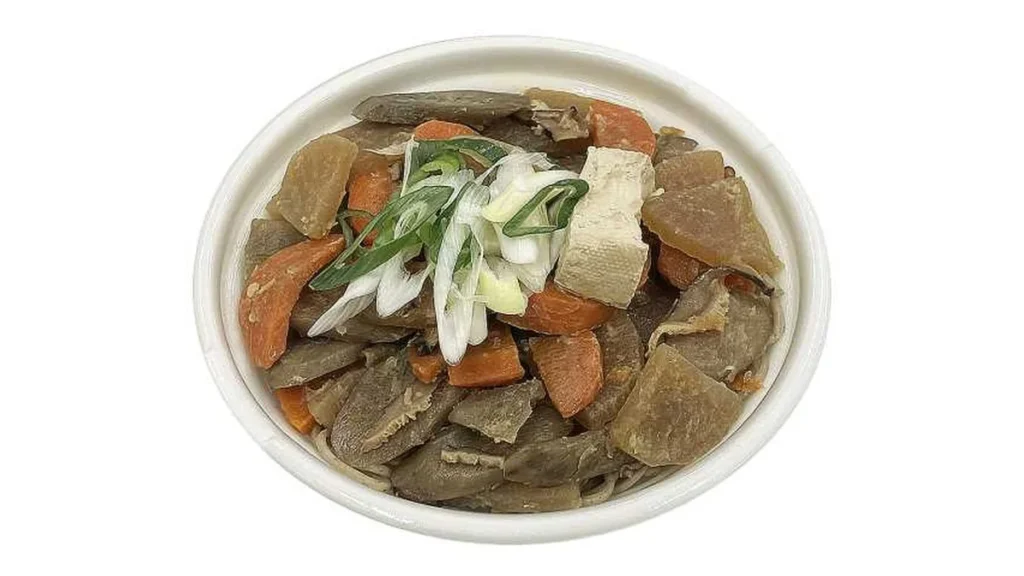 茨城名物　たっぷり野菜のけんちんそば