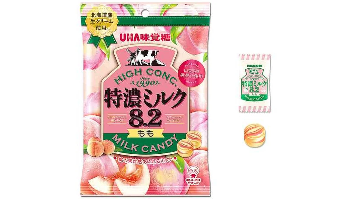 味覚糖　特濃ミルク８．２　もも