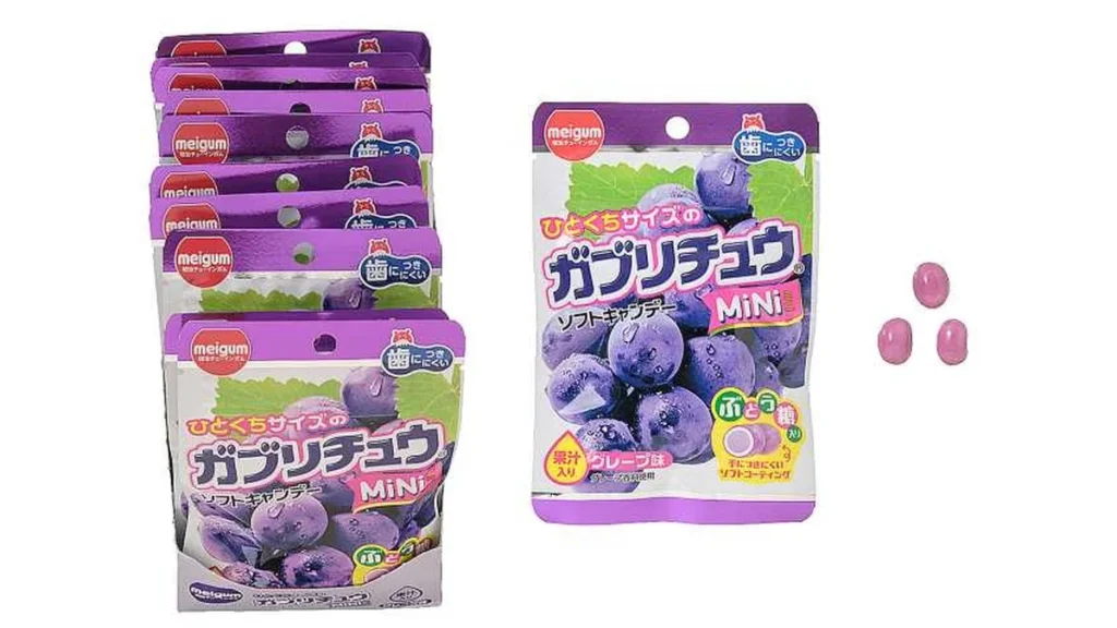 明治チューインガム　ガブリチュウＭｉＮｉ　グレープ味