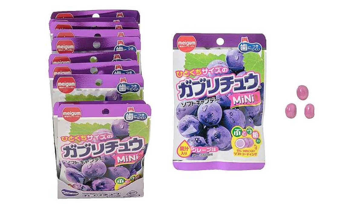 明治チューインガム　ガブリチュウＭｉＮｉ　グレープ味