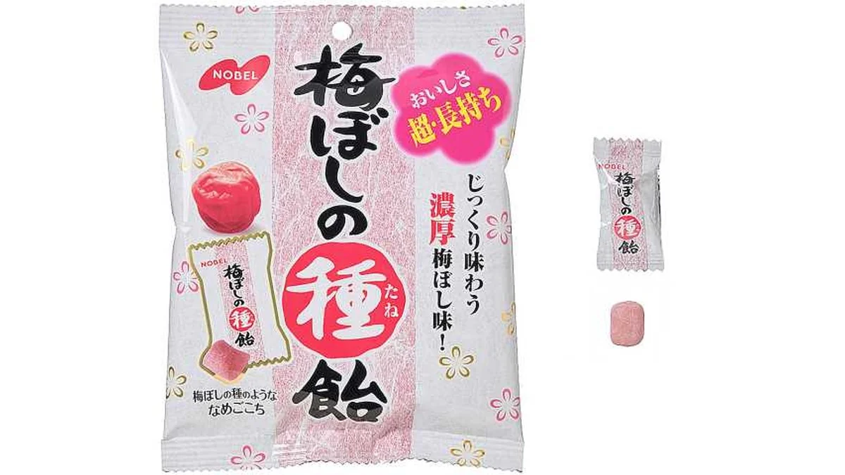 ノーベル製菓　梅ぼしの種飴
