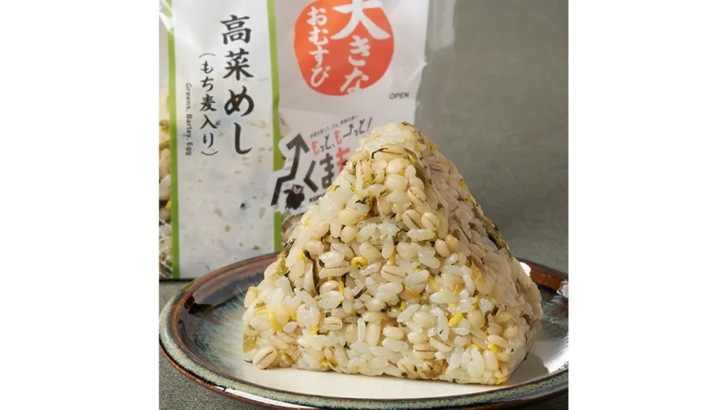 【九州】もち麦　大きなおむすび　高菜めし